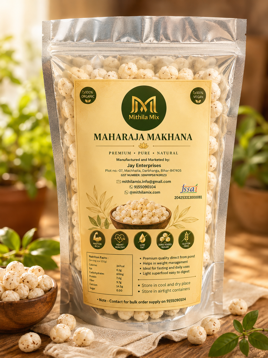 handpicked makhana